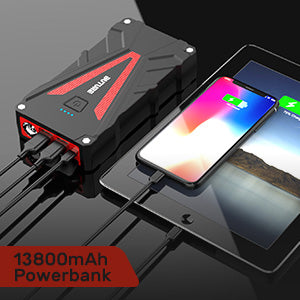 Buture BR300 jump starter doubles as a 13800mAh Portable Power Bank