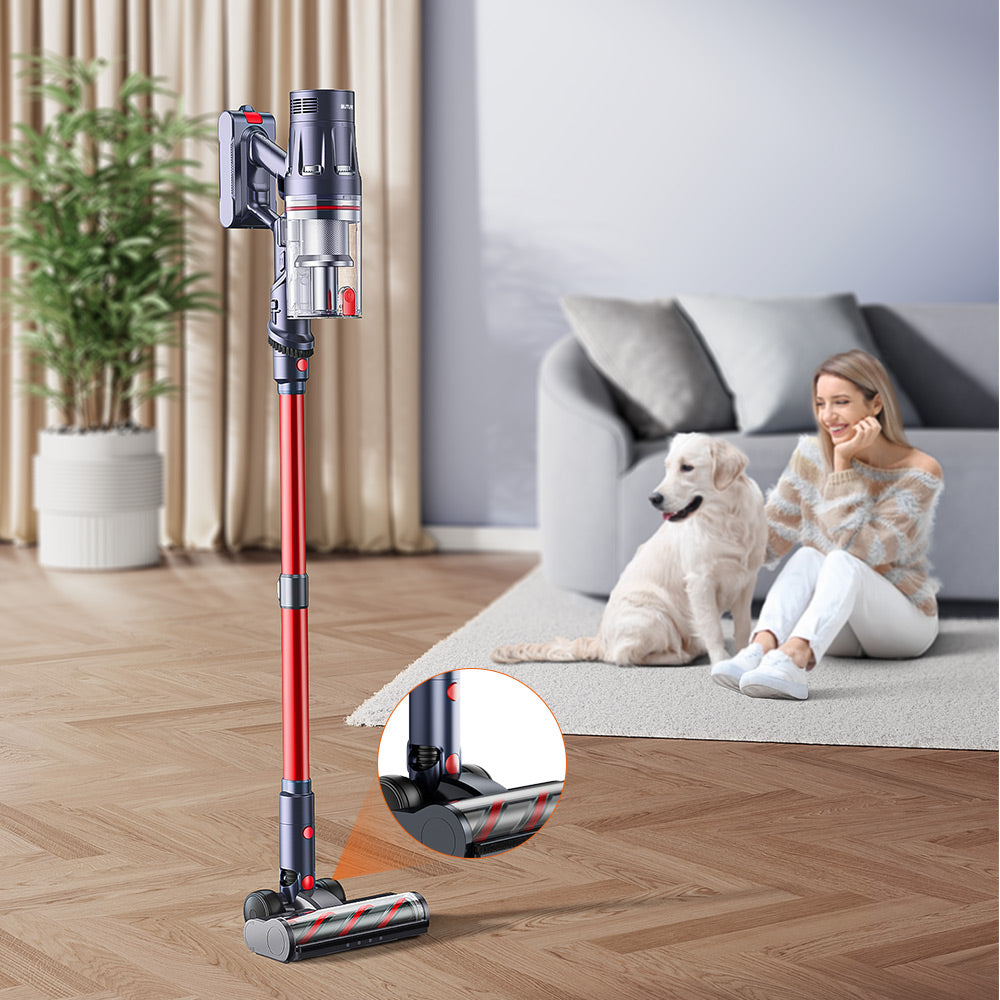 Buture BP20 cordless vacuum cleaner features self-stand and upright design.