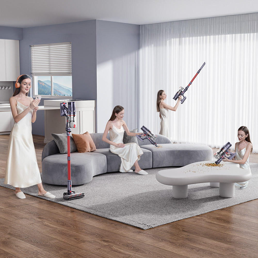 BP20 cordless vacuum can easily handle the cleaning of your entire house and effortlessly tackles hard-to-reach spots, from curtains to tight crevices, for a truly deep clean.