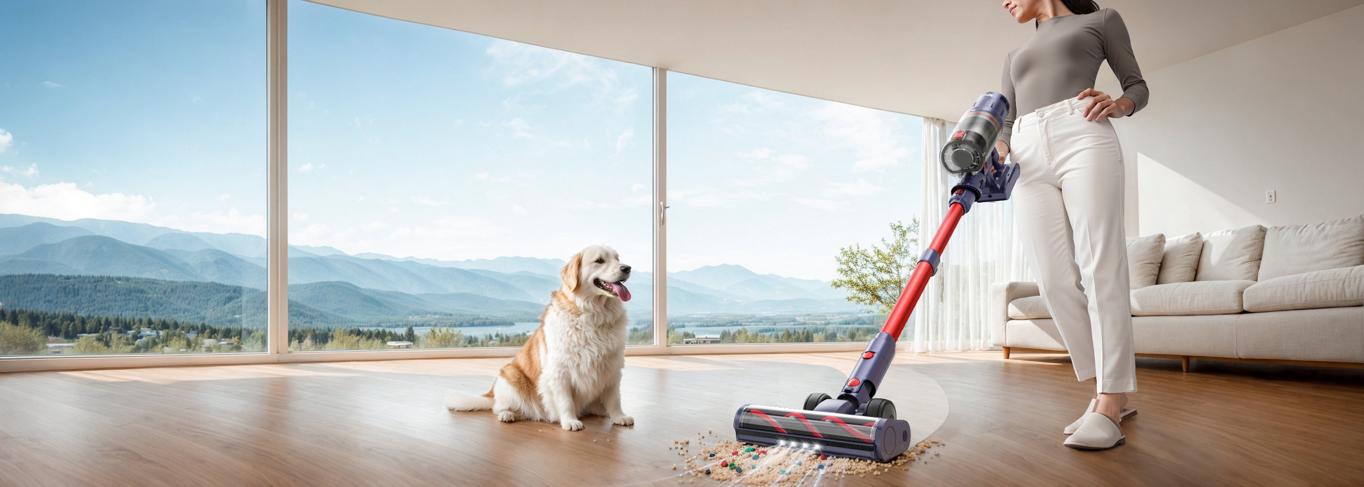 Discover the Buture BP20 cordless vacuum cleaner, featuring a 600W high-power motor and 50 KPA suction for a powerful cleaning experience.