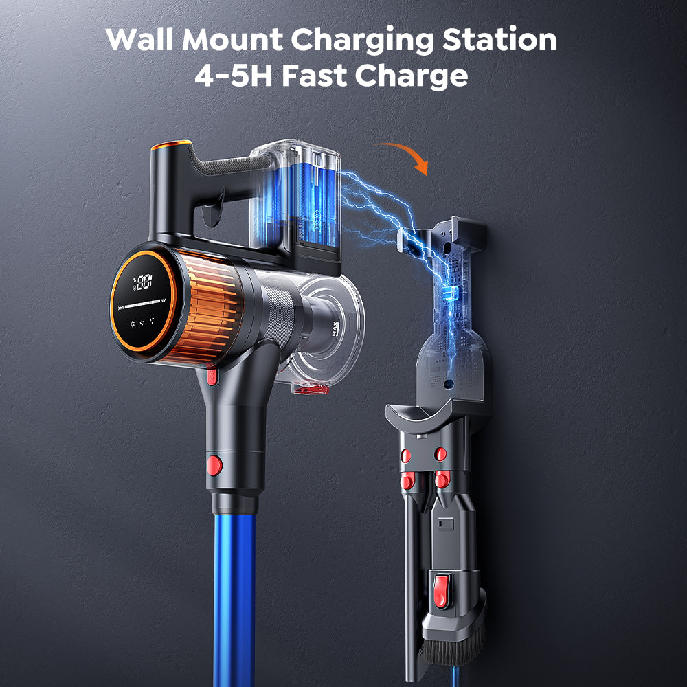 Buture X9 Vacuum cleaner with wall mount charging station for fast 4-5 hours recharge