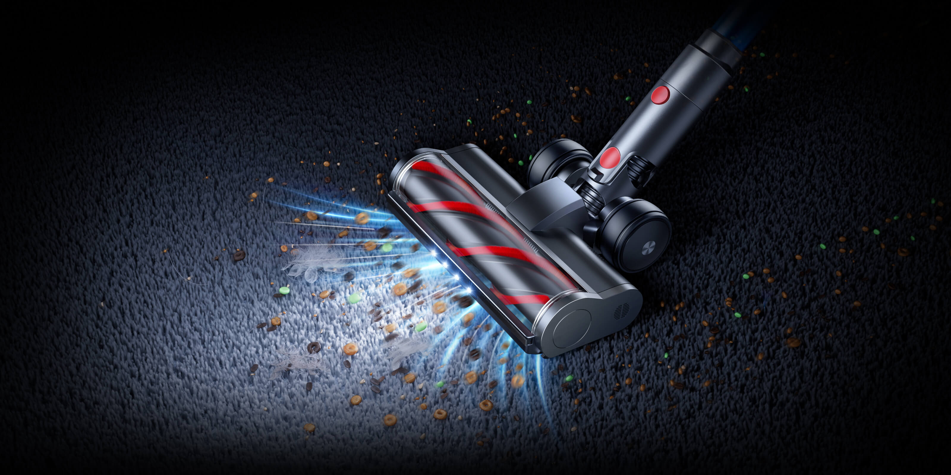 Buture X9 cordless vacuum cleaner with 600W powerful motor delivering unstoppable suction for deep cleaning of carpets, hard floors, and pet hair removal.