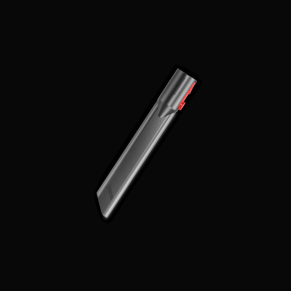 Buture X9 vacuum cleaner comes with one crevice nozzle in its original package.