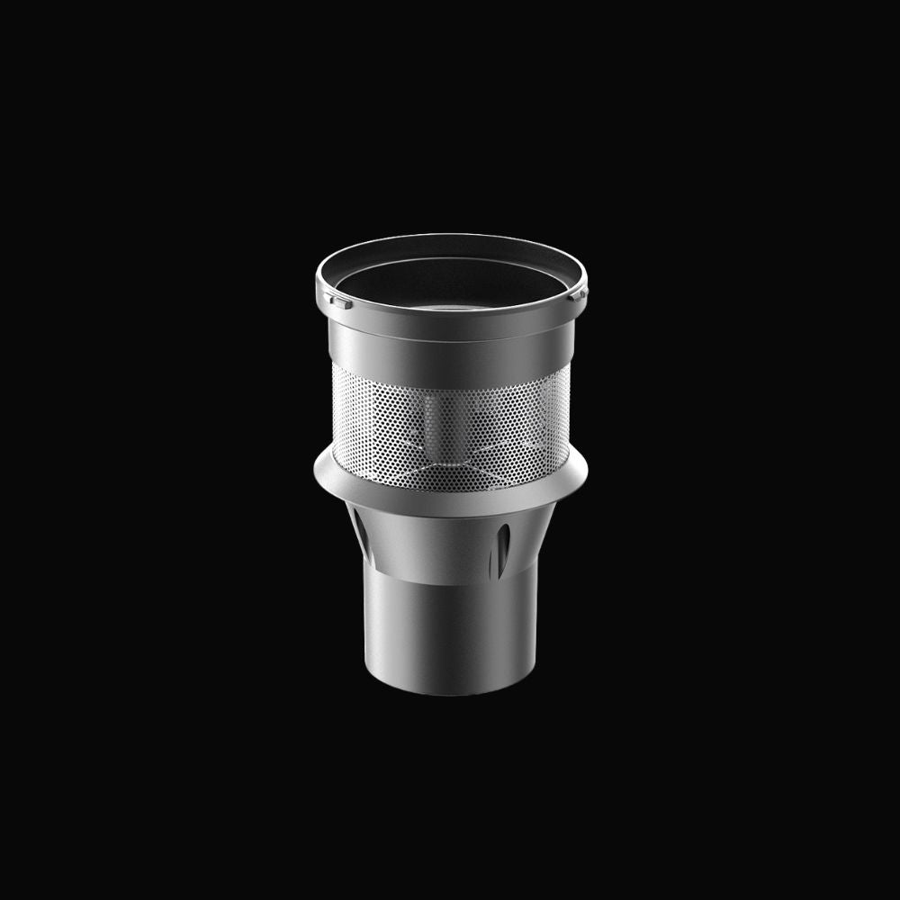 Buture X9 vacuum cleaner comes with one stainless steel filter  in its original package.
