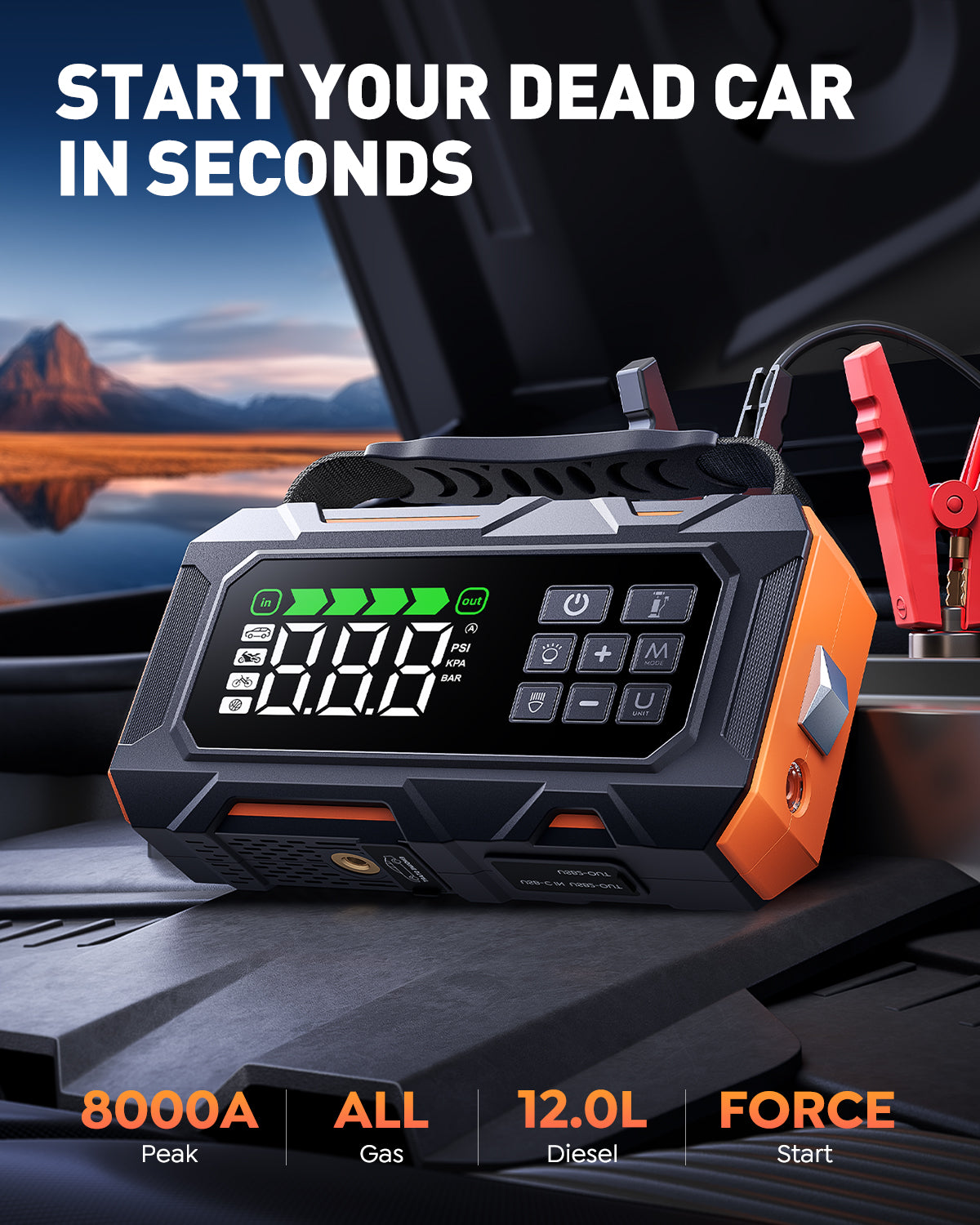 【New Release】Buture Beta09 Jump Starter 8000A All‑in‑One Roadside Power Pack