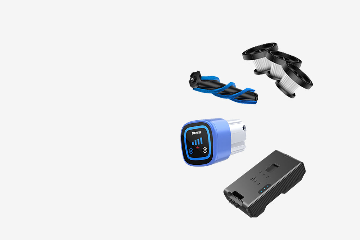 buture best cordless vacuum cleaner, best stick vacuum Accessories, here you can regenerate your cordless vacuum.
