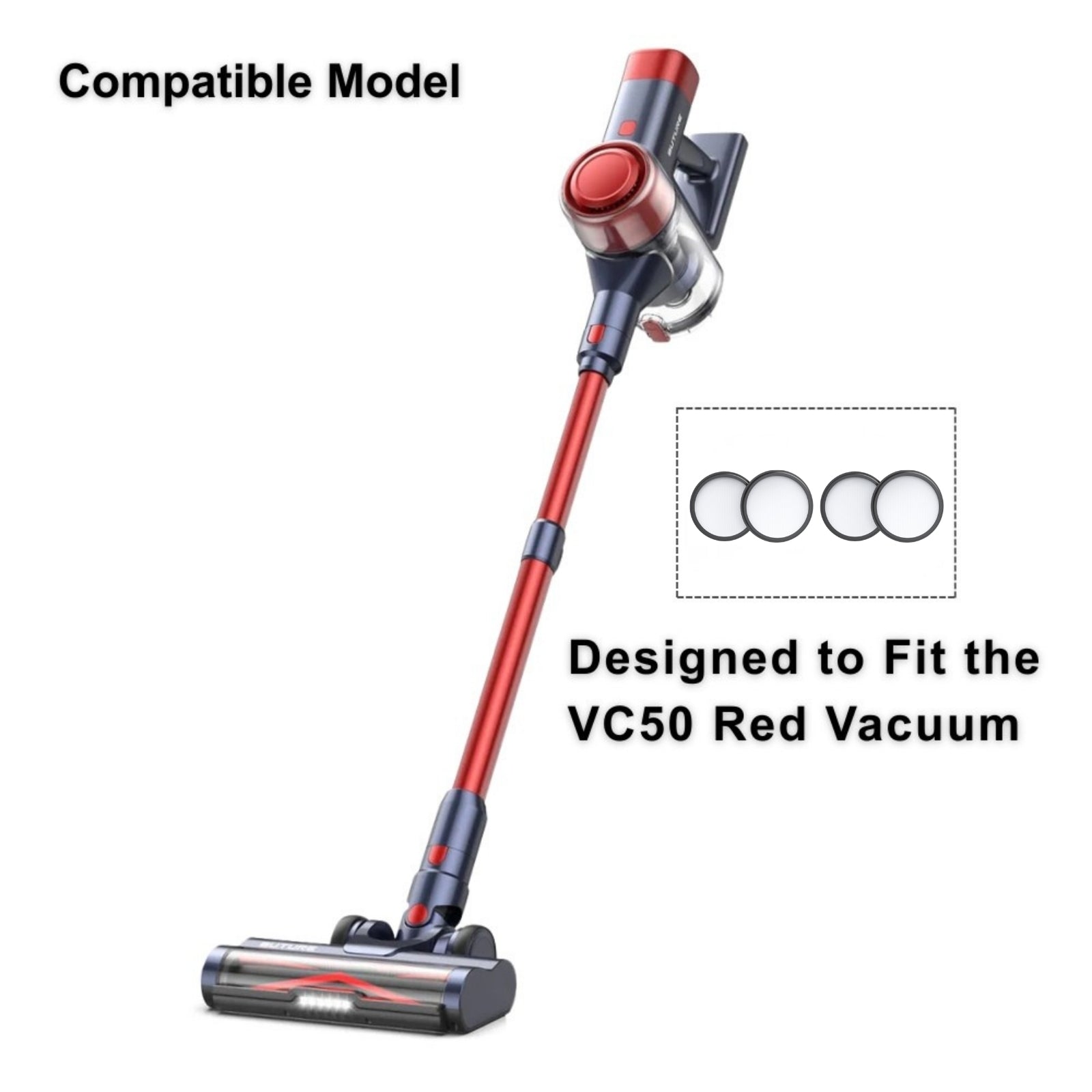 Buture Filtre HEPA pour aspirateur rouge VC50