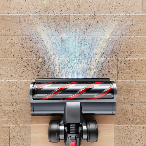 Buture X9 vacuum cleaner features 600W suction power, effortlessly clean the dust on the hard floor.