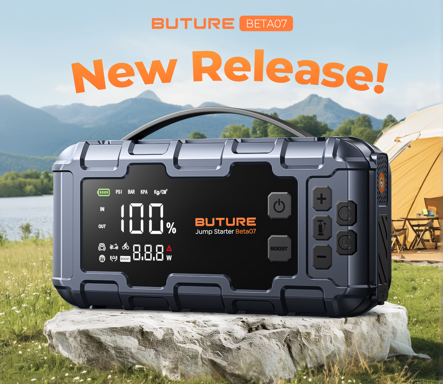 Spring Adventures Await: Power Your Camping Trips with the Beta07 Jump Starter 6000A