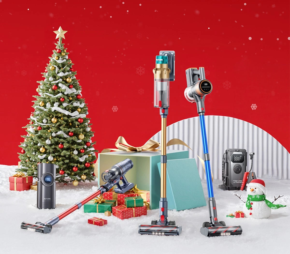 Discover amazing Christmas discounts at Buture Official! Enjoy up to 70% off on our latest vacuum cleaners and jump starters. Benefit from fast, free shipping on all orders. Shop now and make your holidays sparkle with our top-quality products and exclusive offers. 