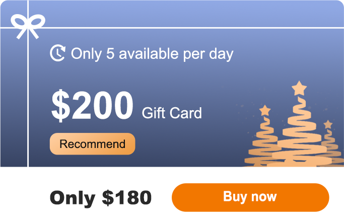 Buture Christmas Gift Card