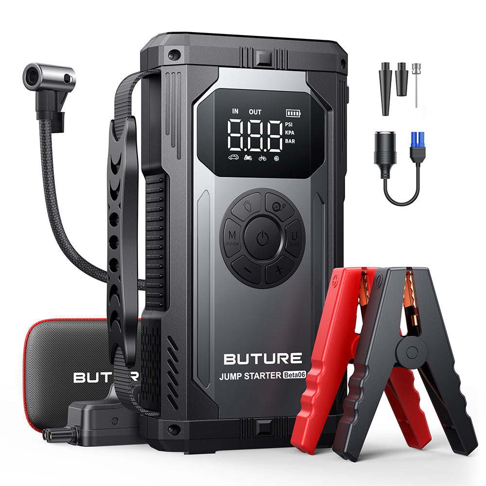 【Neue Veröffentlichung】Buture Beta06 Auto Jump Starter High-Power 4000A mit Luftkompressor