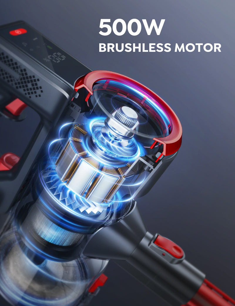 Buture JR700 Red Wireless Stick Vacuum Cleaner