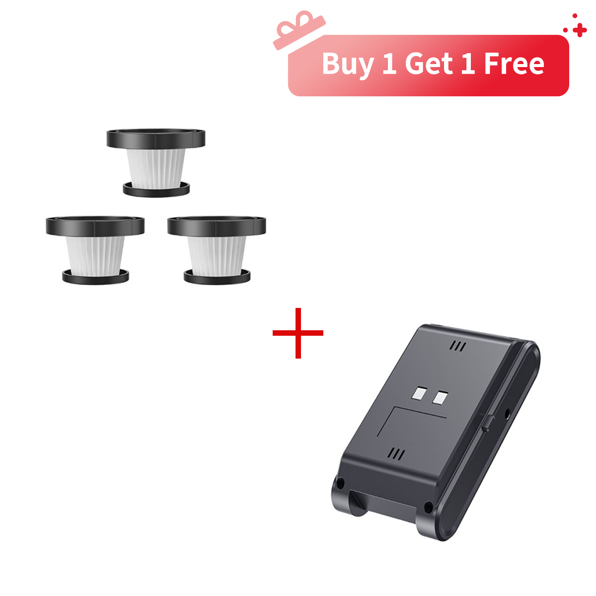 Buture Replacement Battery for JR700 Red Vacuum