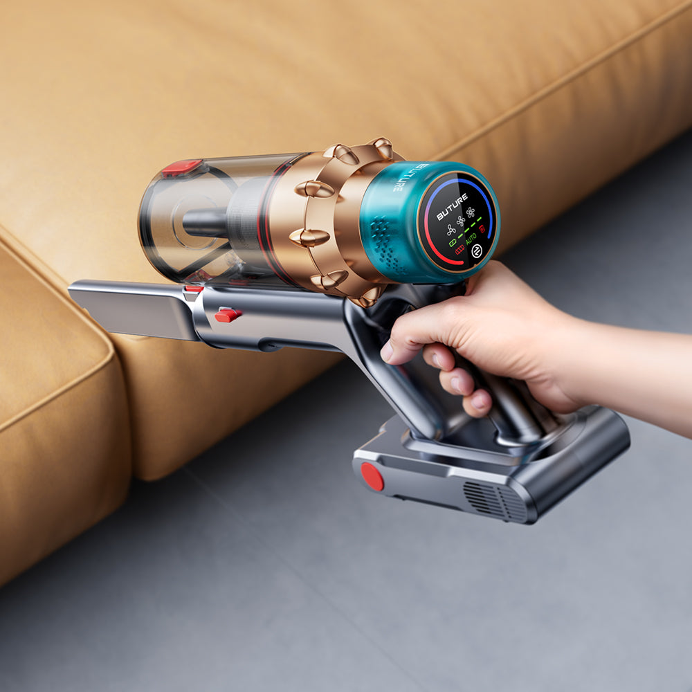 The long crevice tool is ideal for cleaning hard-to-reach sofa gaps. It easily removes crumbs, pet hair, and dirt from tight spaces, ensuring your sofa stays spotless.