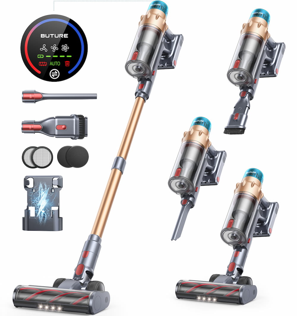 VAC01 upright vacuum cleaner​ nine-piece accessory set, so you can easily cope with every use scenario you encounter when cleaning.