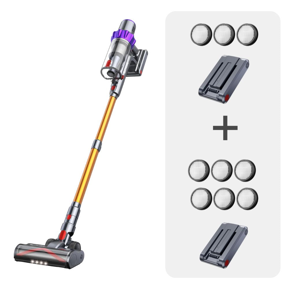 Vakuumbündel: Buture VC80 Vakuum + 2 Batterien + 9 HEPA -Filter