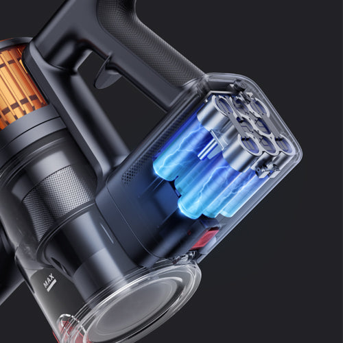 Buture X9 Vacuum Cleaner equips with an upgraded battery to enjoy up to 60 minutes of uninterrupted cleaning.