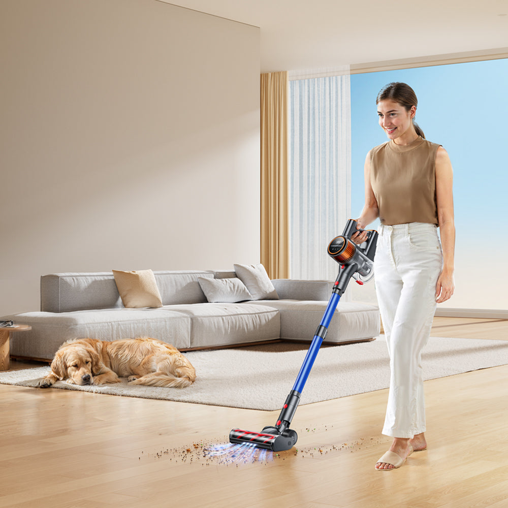 Buture X9 cordless vacuum cleaner with ultra-quiet design for powerful cleaning without disturbing children, pets, or shared spaces, ensuring a peaceful environment.