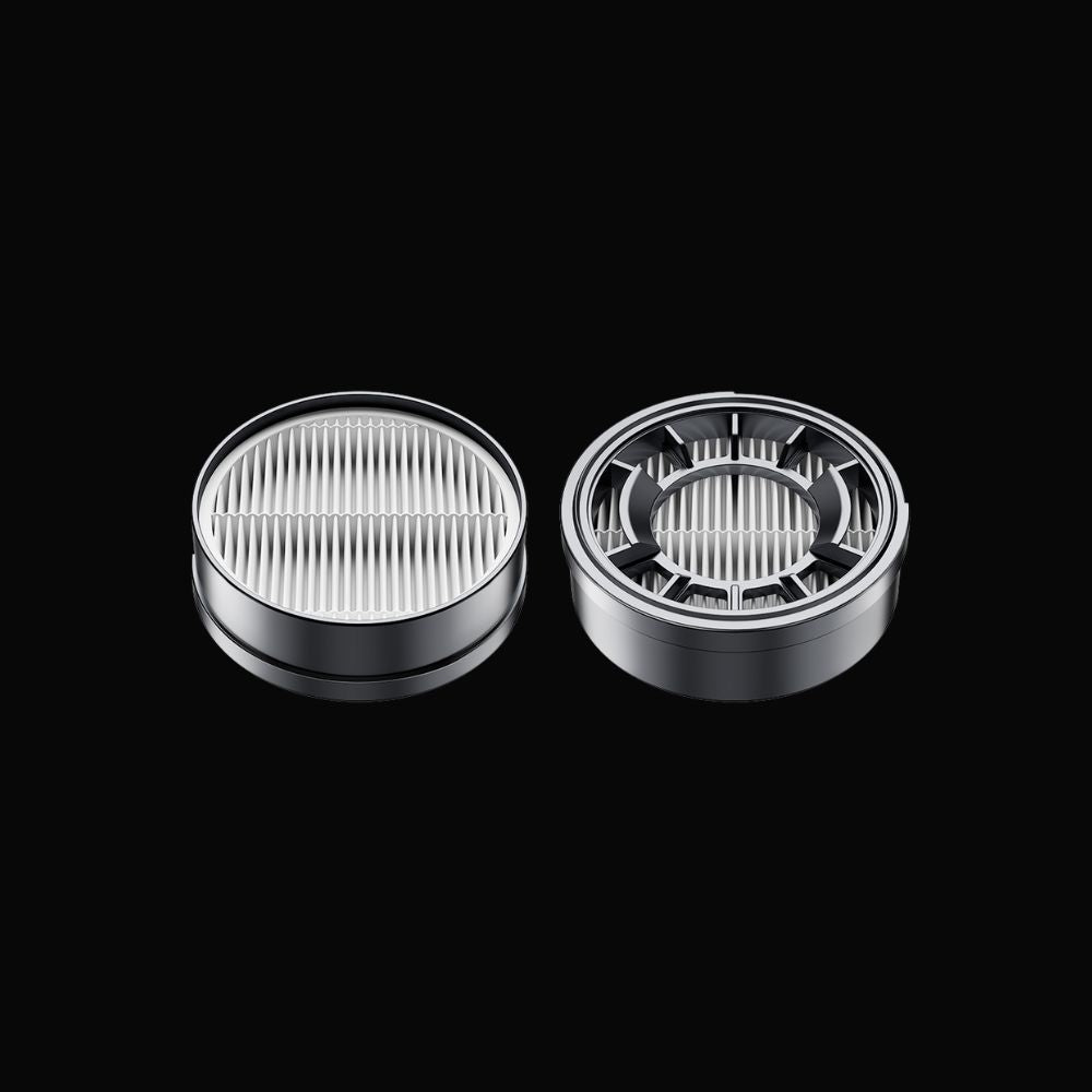 Buture X9 vacuum cleaner comes with two HEPA Filters in its original package.