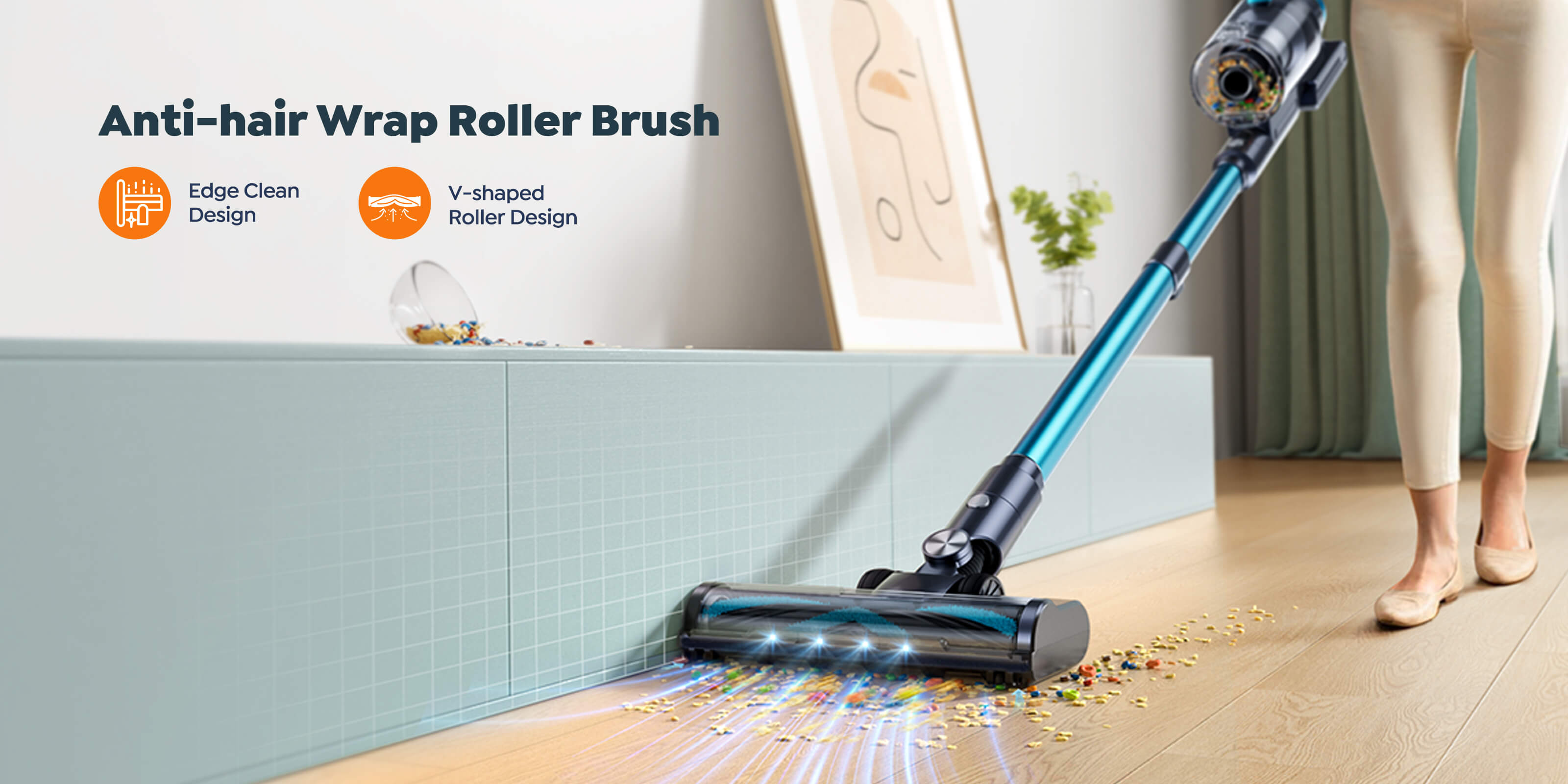 Buture VC60 Cordless Vacuum Cleaner | 38Kpa Suction | Buture