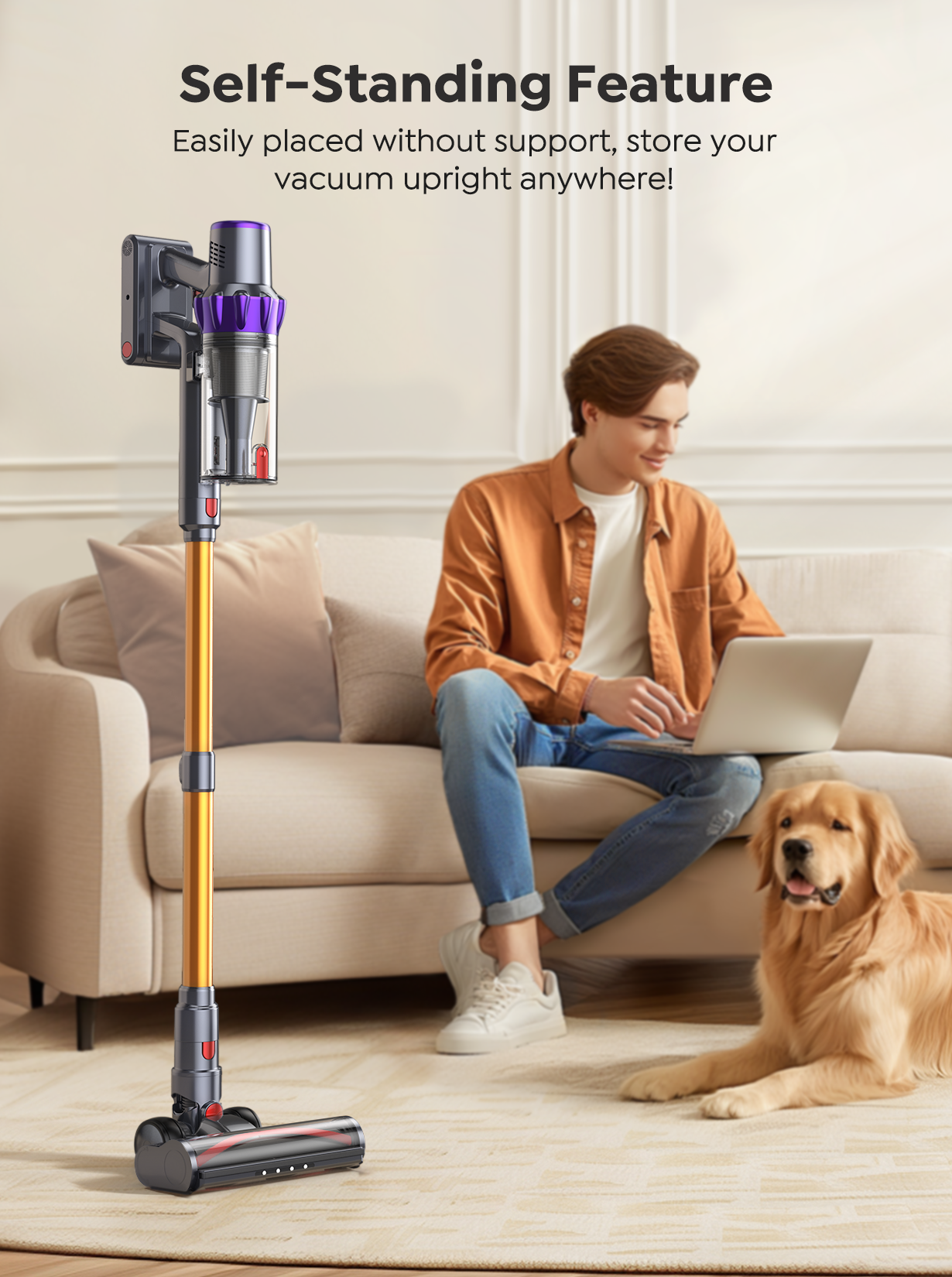 Vacuum Bundle: Buture VC80 Vacuum + 2 Batteries + 9 HEPA Filters