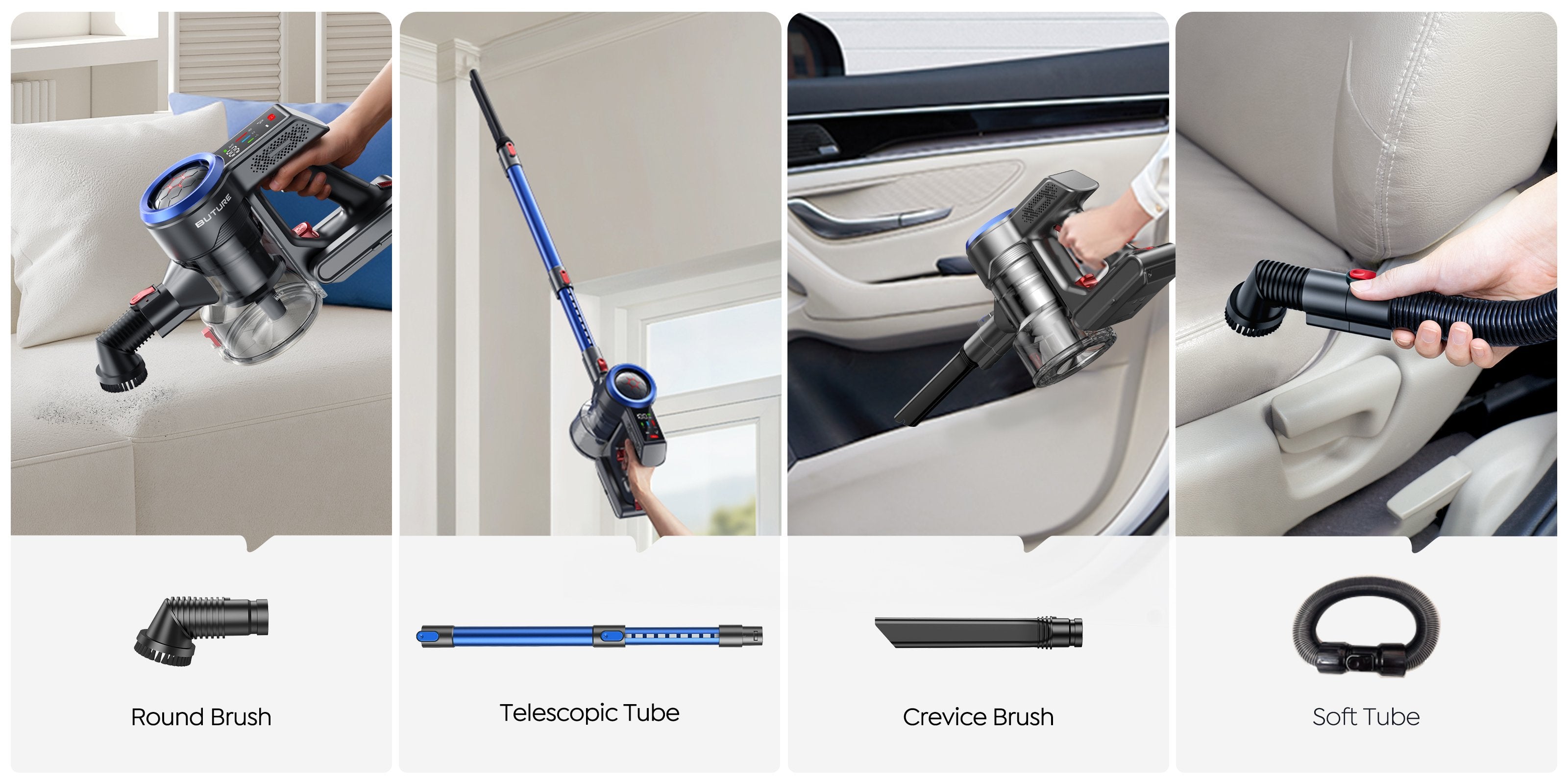 vacuum cleaner brushes tube kit