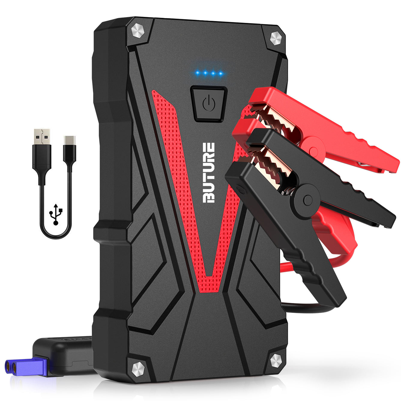 BUTURE 5000A Jump Starter 160W DC Quick Charge 26800 mAh Car Power